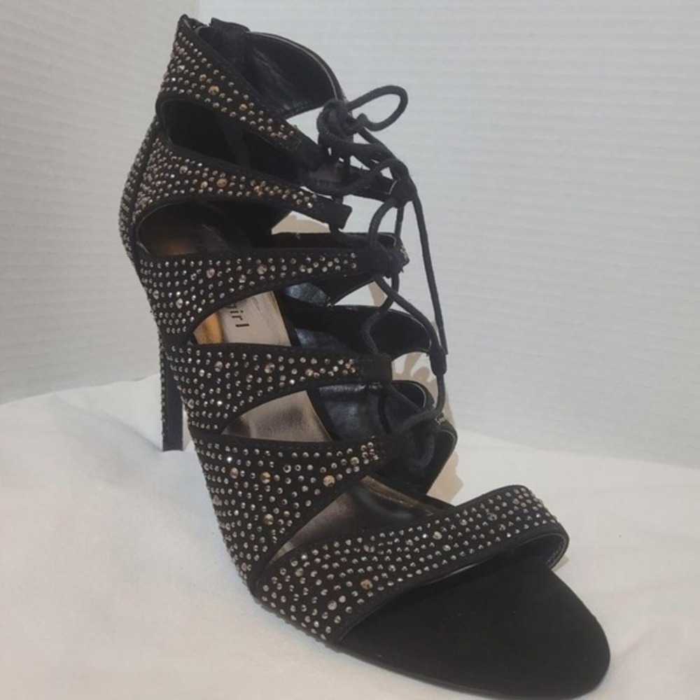 MADDEN GIRL Dacey Rhinestone Stiletto Heels Size 11